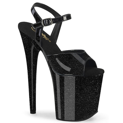 【PLEASER】FLAMINGO-809GP シューズ Blk Glitter Pat/M【取寄】