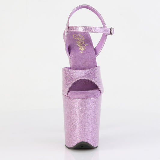 【PLEASER】FLAMINGO-809GP プラットフォームシューズ Lilac Glitter Pat/M【取寄】