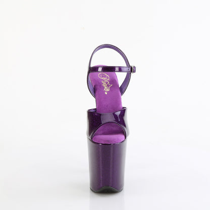 【PLEASER】FLAMINGO-809GP シューズ Purple Glitter Pat/M【取寄】
