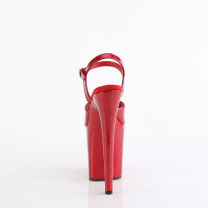【PLEASER】FLAMINGO-809GP シューズ Ruby Red Glitter Pat/M【取寄】