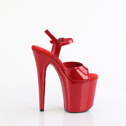 【PLEASER】FLAMINGO-809GP シューズ Ruby Red Glitter Pat/M【取寄】