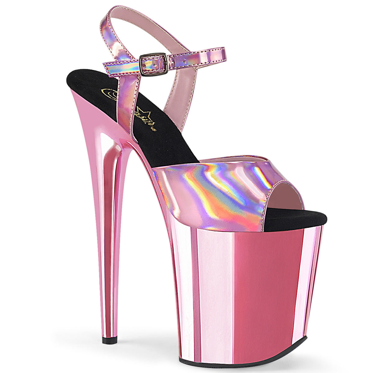 【PLEASER】FLAMINGO-809HG シューズ B. Pink Hologram/B. Pink Chrome【取寄】
