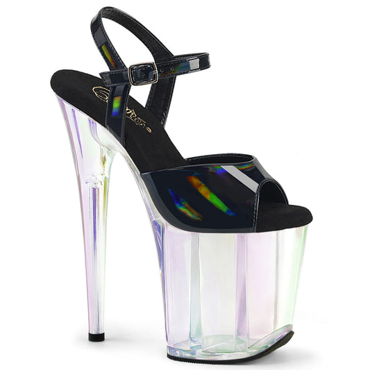 【PLEASER】FLAMINGO-809HT プラットフォームシューズ Blk Holo Pat/Holo Tinted【取寄】