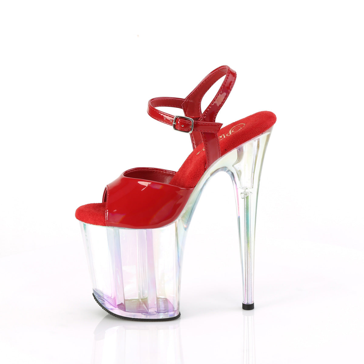 【PLEASER】FLAMINGO-809HT シューズ Red Holo Pat/Holo Tinted【取寄】