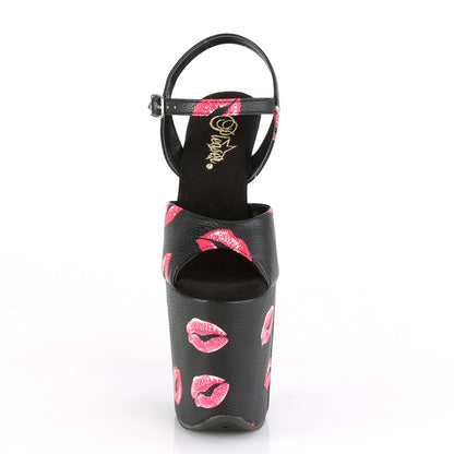 【PLEASER】FLAMINGO-809KISSES シューズ Blk Faux Leather/Blk Faux Leather【取寄】