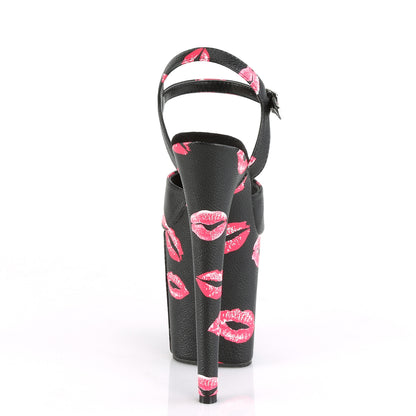 【PLEASER】FLAMINGO-809KISSES シューズ Blk Faux Leather/Blk Faux Leather【取寄】