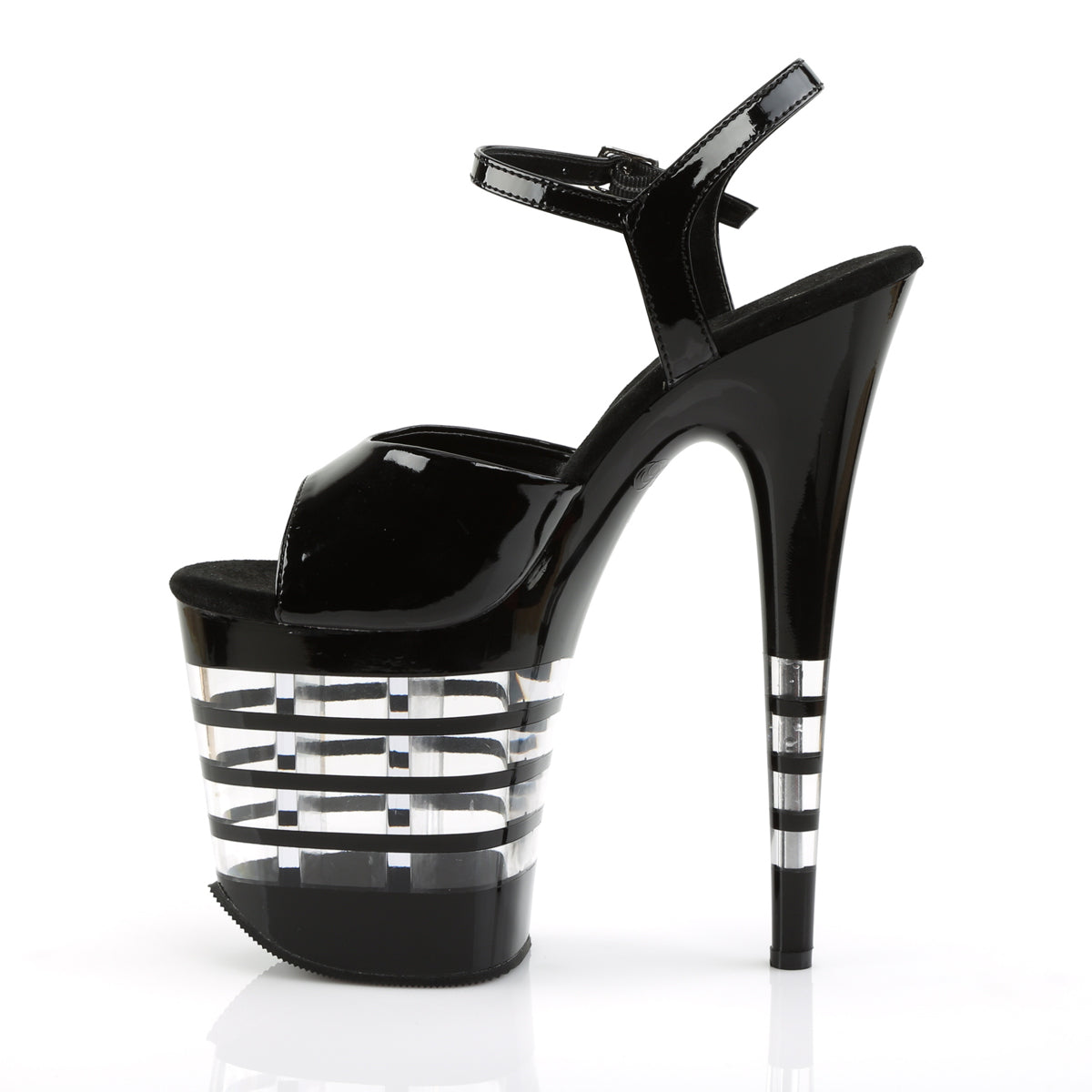 【PLEASER】FLAMINGO-809LN シューズ Blk Pat/Blk【取寄】