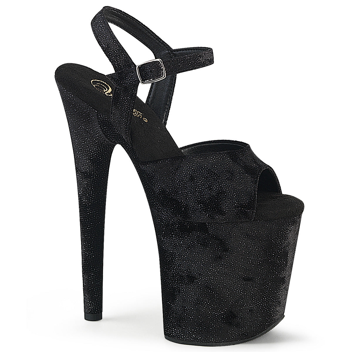 【PLEASER】FLAMINGO-809WR シューズ Blk Shimmering Fabric/Blk【取寄】