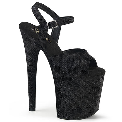 【PLEASER】FLAMINGO-809WR シューズ Blk Shimmering Fabric/Blk【取寄】