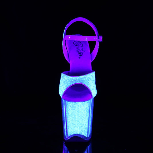 【PLEASER】FLAMINGO-810UVG プラットフォームシューズ Neon Opal Glitter/Neon Opal Glitter【取寄】