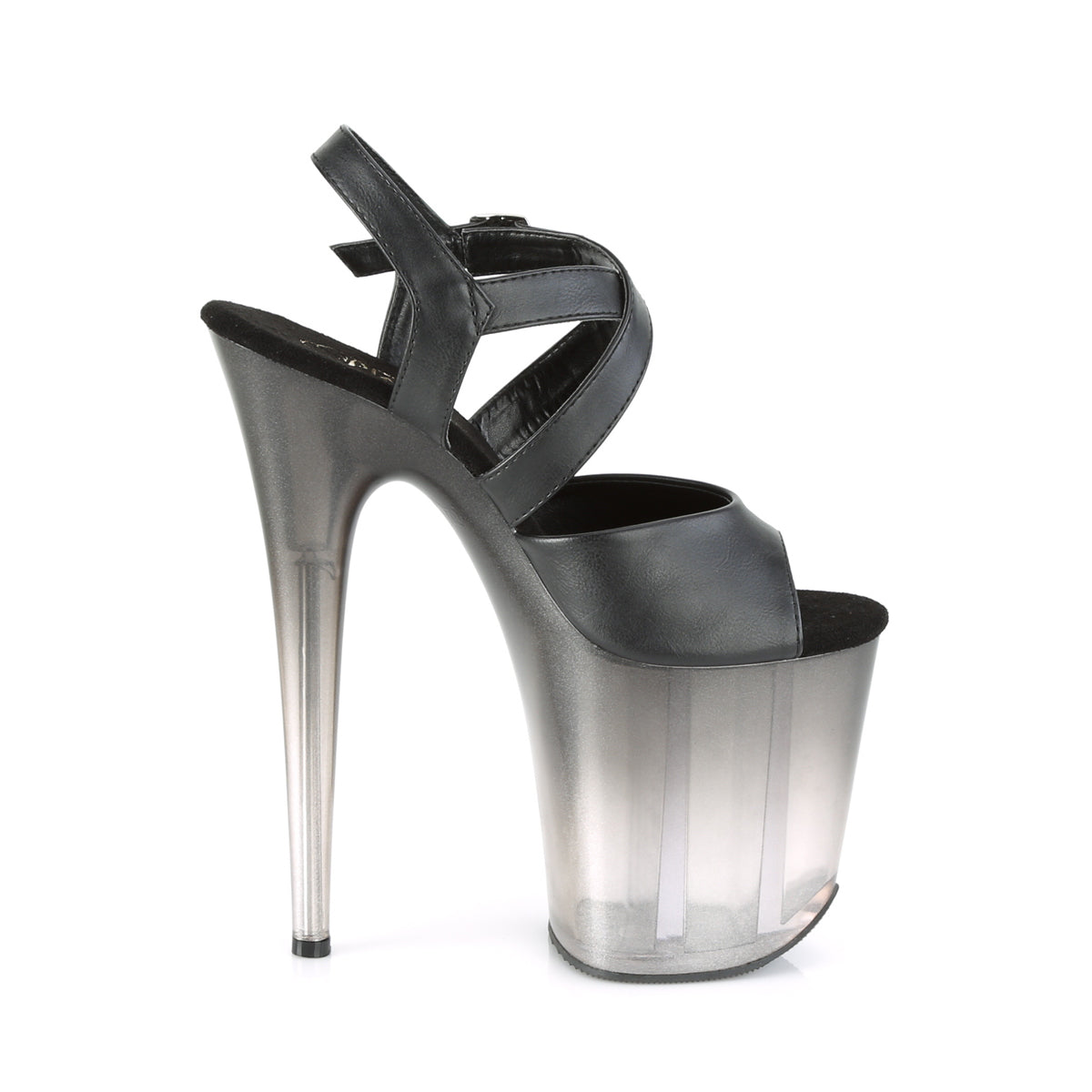 【PLEASER】FLAMINGO-822T シューズ Blk Faux Leather/Faded Blk【取寄】