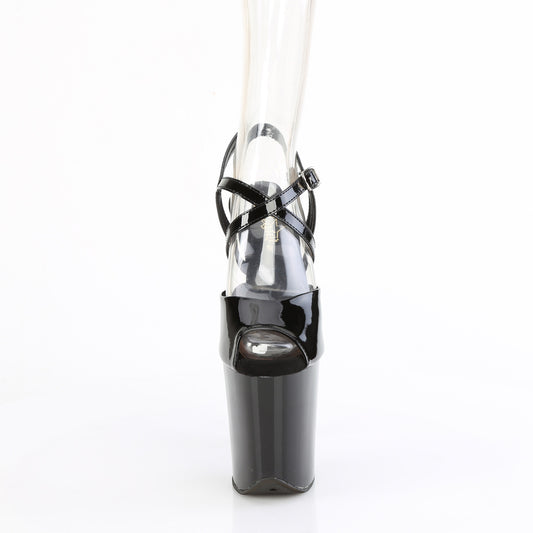 【PLEASER】FLAMINGO-824 プラットフォームシューズ Blk Pat/Blk【取寄】