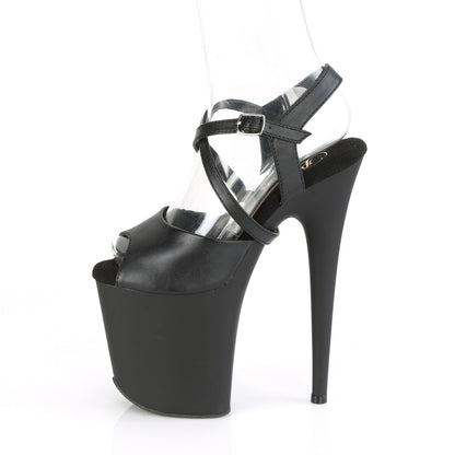 【PLEASER】FLAMINGO-824 シューズ Blk Faux Leather/Blk Matte【取寄】