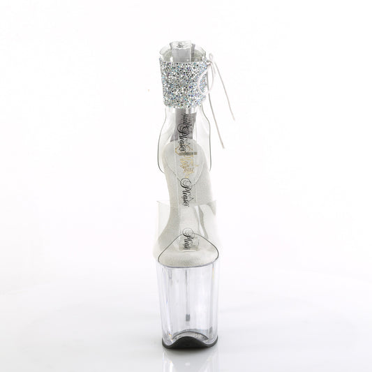 【PLEASER】FLAMINGO-824RS-02 プラットフォームシューズ Clr-Slv AB RS/Clr【取寄】