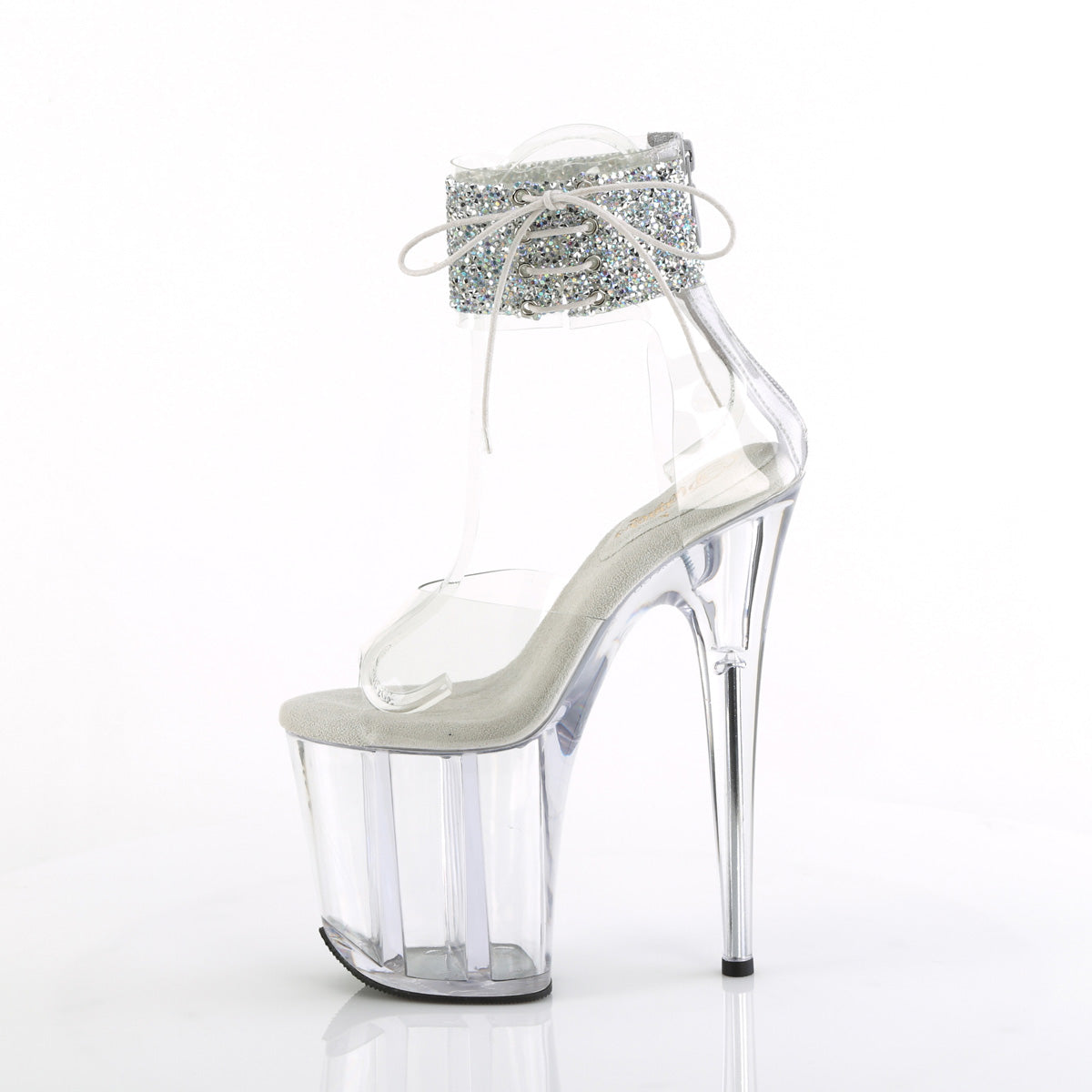 【PLEASER】FLAMINGO-824RS-02 シューズ Clr-Slv AB RS/Clr【取寄】