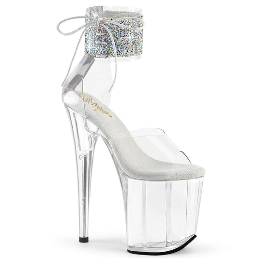 【PLEASER】FLAMINGO-824RS-02 プラットフォームシューズ Clr-Slv AB RS/Clr【取寄】