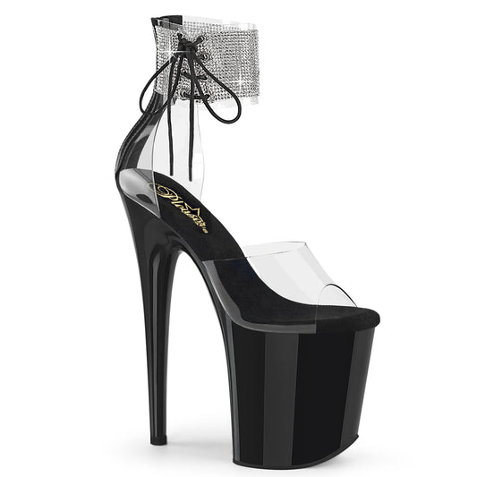 【PLEASER】FLAMINGO-824RS プラットフォームシューズ Clr/Blk【取寄】