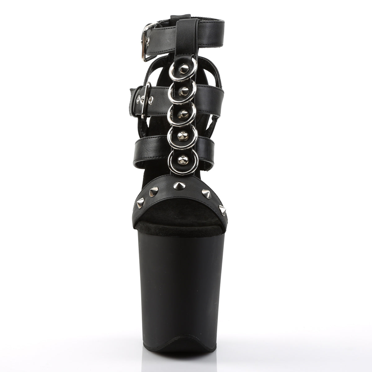 【PLEASER】FLAMINGO-858 シューズ Blk Faux Leather/Blk Matte【取寄】