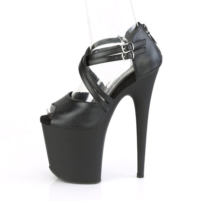 【PLEASER】FLAMINGO-865 シューズ Blk Faux Leather/Blk Matte【取寄】