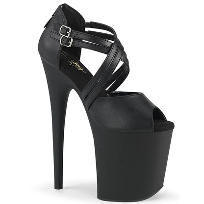 【PLEASER】FLAMINGO-865 シューズ Blk Faux Leather/Blk Matte【取寄】