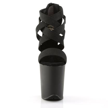【PLEASER】FLAMINGO-869 シューズ Blk Elastic Band-Faux Leather/Blk Matte【取寄】
