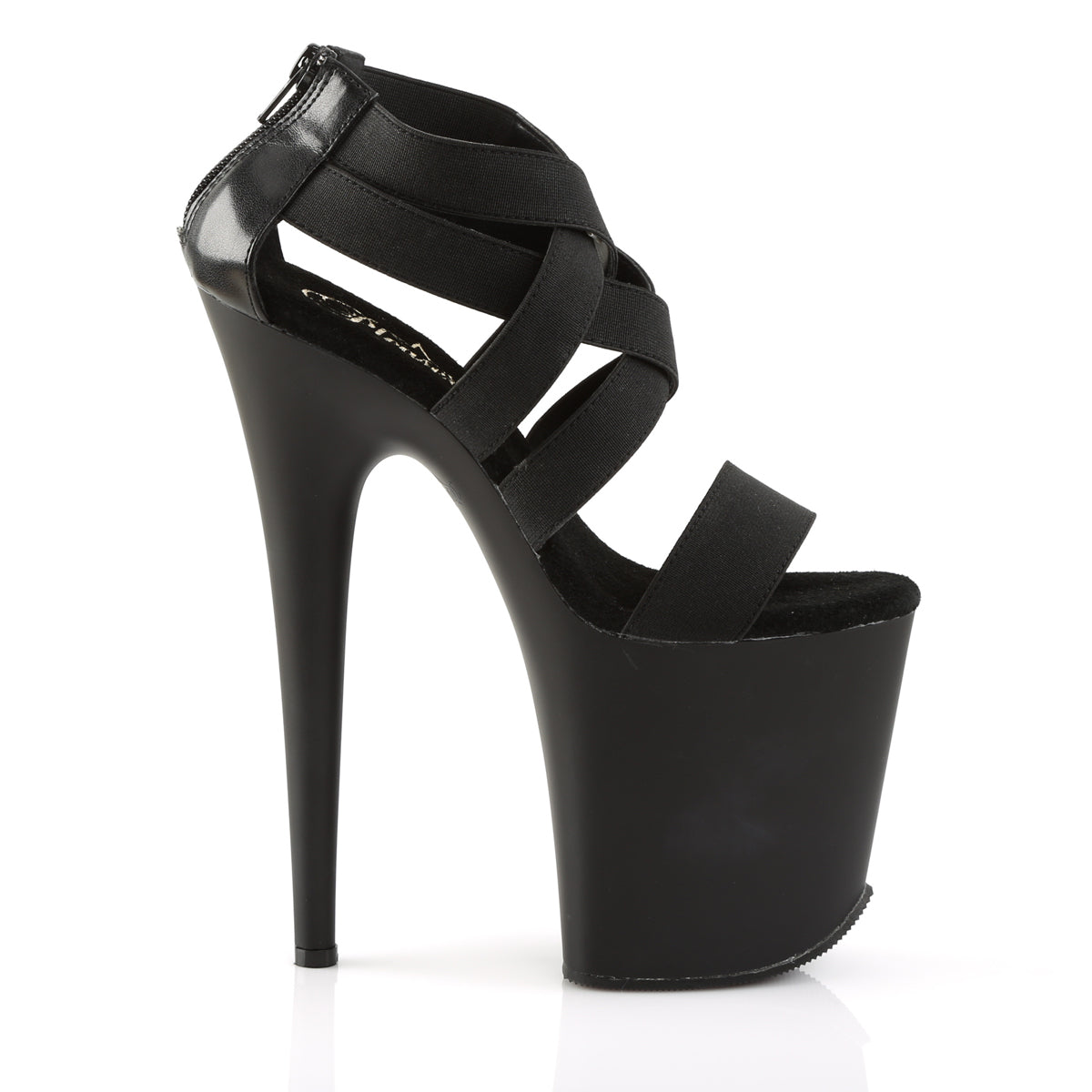 【PLEASER】FLAMINGO-869 シューズ Blk Elastic Band-Faux Leather/Blk Matte【取寄】