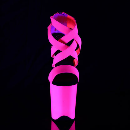 【PLEASER】FLAMINGO-869UV シューズ Neon H. Pink Elastic Band-Pat/Neon H. Pink【取寄】