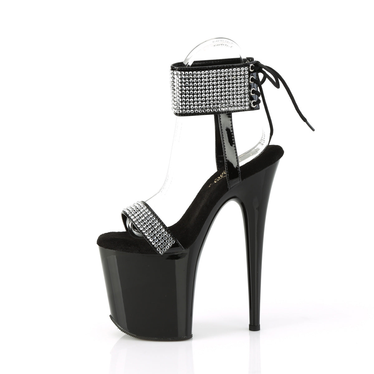 【PLEASER】FLAMINGO-870 シューズ Blk Pat-RS/Blk【取寄】