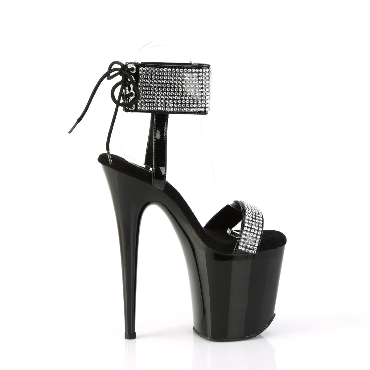 【PLEASER】FLAMINGO-870 シューズ Blk Pat-RS/Blk【取寄】