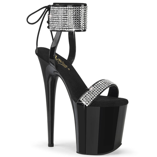 【PLEASER】FLAMINGO-870 プラットフォームシューズ Blk Pat-RS/Blk【取寄】