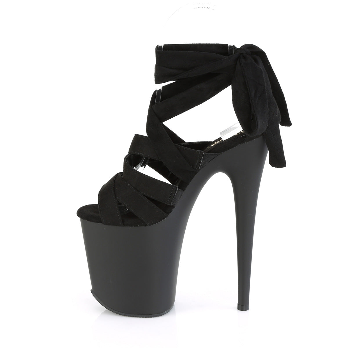 【PLEASER】FLAMINGO-876 シューズ Blk Faux Suede/Blk Matte【取寄】
