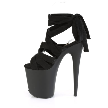 【PLEASER】FLAMINGO-876 シューズ Blk Faux Suede/Blk Matte【取寄】