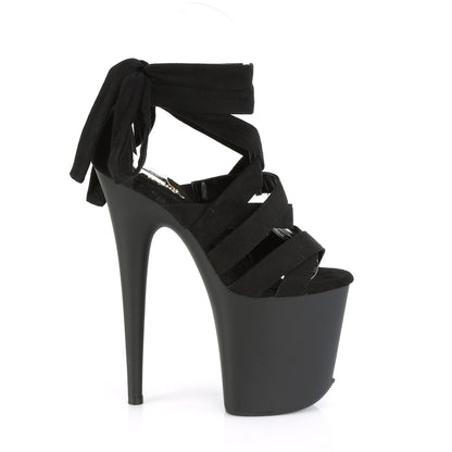 【PLEASER】FLAMINGO-876 シューズ Blk Faux Suede/Blk Matte【取寄】
