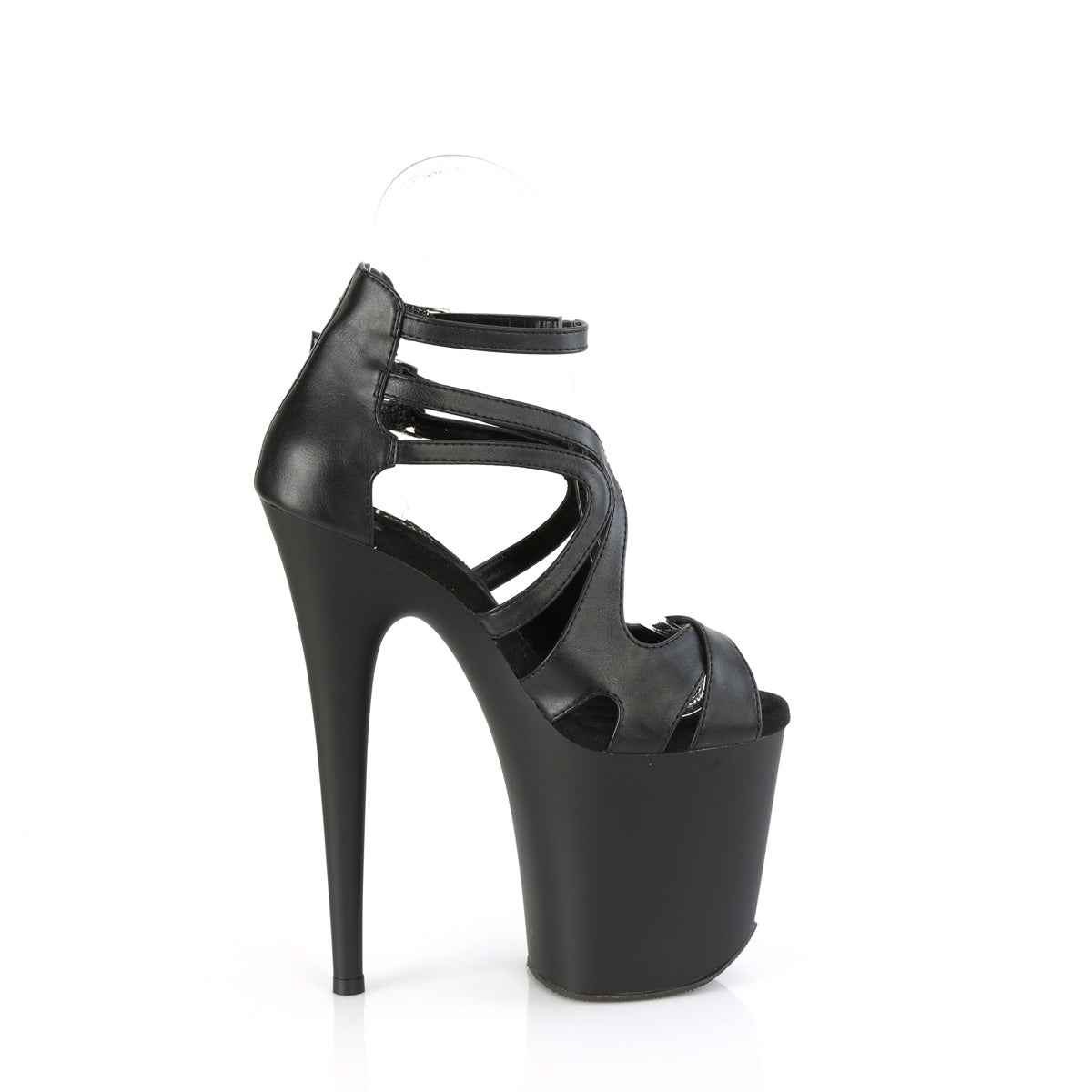 【PLEASER】FLAMINGO-877 シューズ Blk Faux Leather/Blk Matte【取寄】