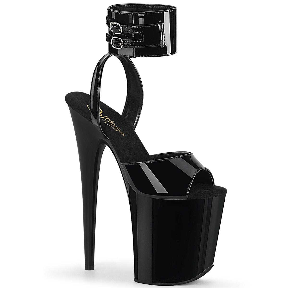 【PLEASER】FLAMINGO-891 シューズ Blk Pat/Blk【取寄】