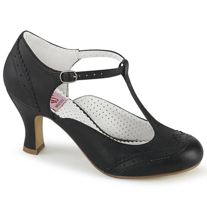 【PIN UP COUTURE】FLAPPER-26 シングルソールシューズ Blk Pu【取寄】
