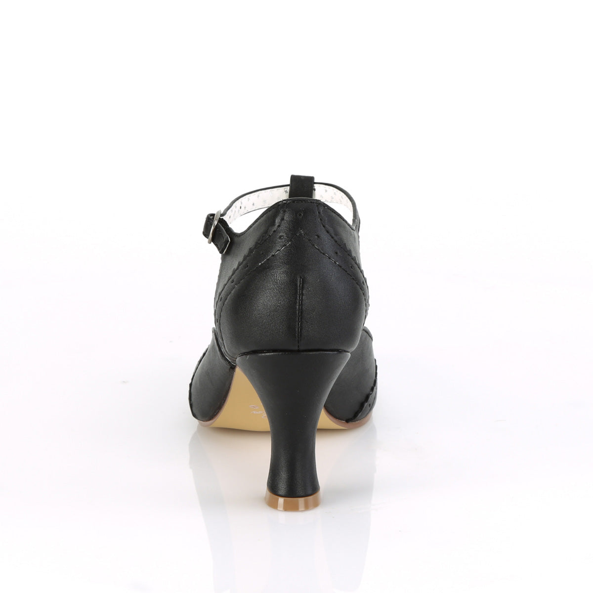【PIN UP COUTURE】FLAPPER-26 シングルソールシューズ Blk Pu【取寄】