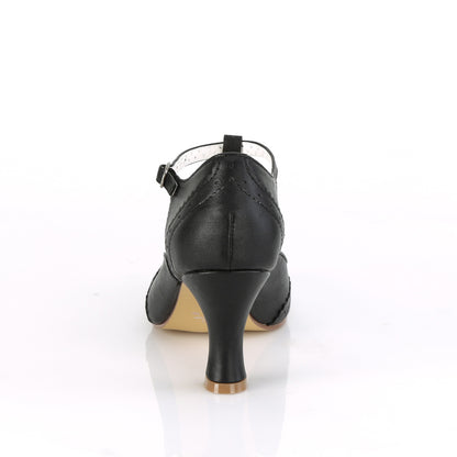 【PIN UP COUTURE】FLAPPER-26 シングルソールシューズ Blk Pu【取寄】