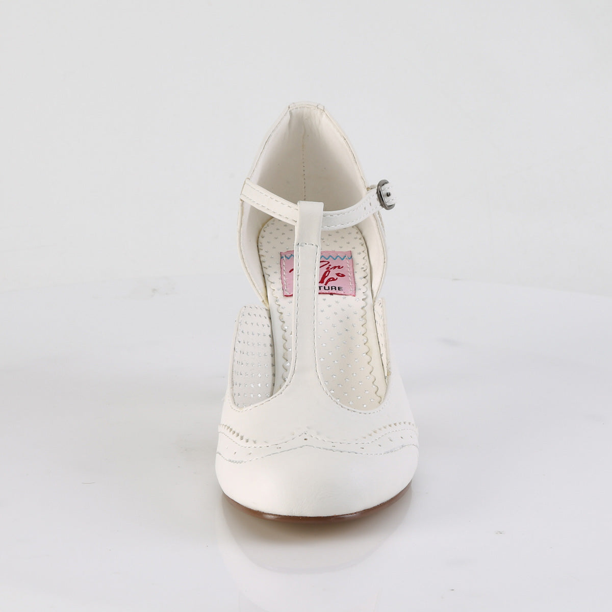 【PIN UP COUTURE】FLAPPER-26 シングルソールシューズ Wht Pu【取寄】