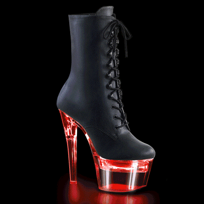 【PLEASER】FLASHDANCE-1020-7 シューズ Blk Faux Leather/Clr【取寄】