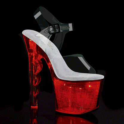 【PLEASER】FLASHDANCE-708SCH シューズ Clr/Slv Hologram【取寄】