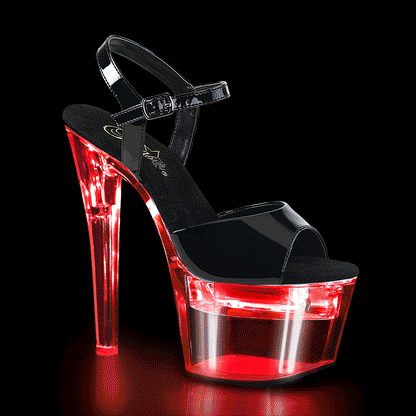 【PLEASER】FLASHDANCE-709 シューズ Blk Pat/Clr【取寄】