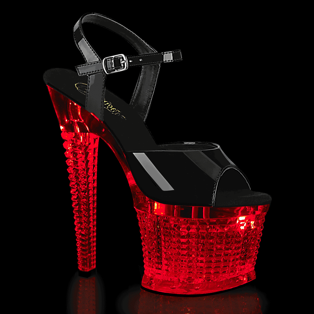 【PLEASER】FLASHDANCE-709SPEC シューズ Blk/Clr【取寄】