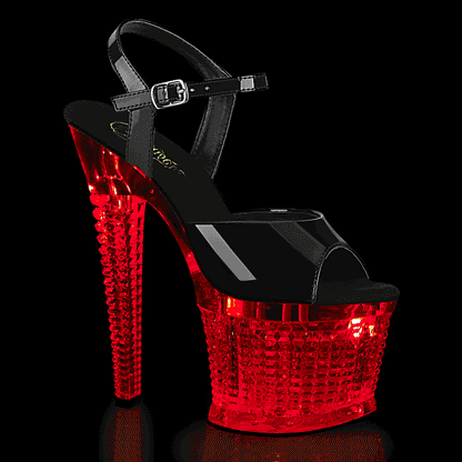 【PLEASER】FLASHDANCE-709SPEC シューズ Blk/Clr【取寄】