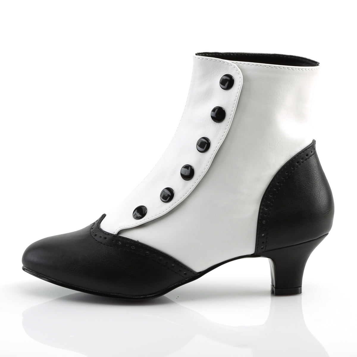 【BORDELLO】FLORA-1023 ブーツ Wht-Blk Pu【取寄】