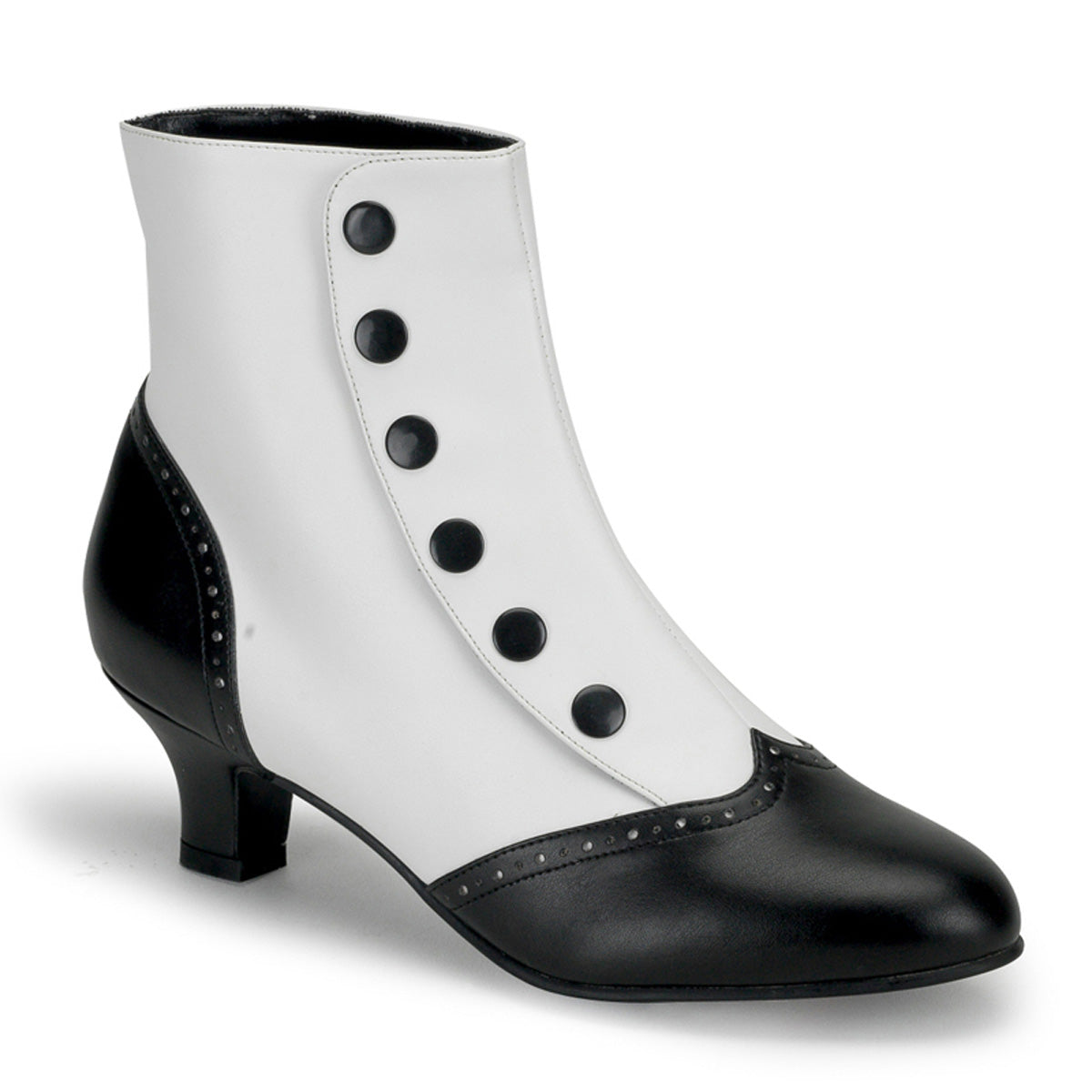 【BORDELLO】FLORA-1023 ブーツ Wht-Blk Pu【取寄】