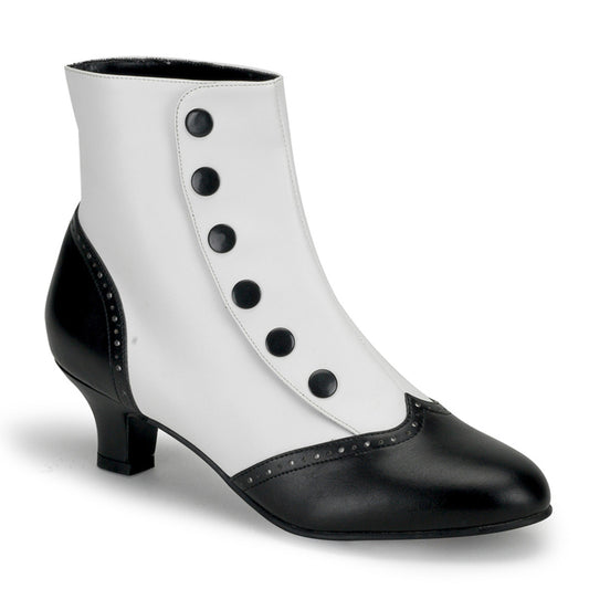 【BORDELLO】FLORA-1023 ブーツ Wht-Blk Pu【取寄】