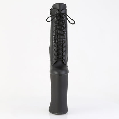 【PLEASER】FORBIDDEN-1020 シューズ Blk Faux Leather/Blk Matte【取寄】