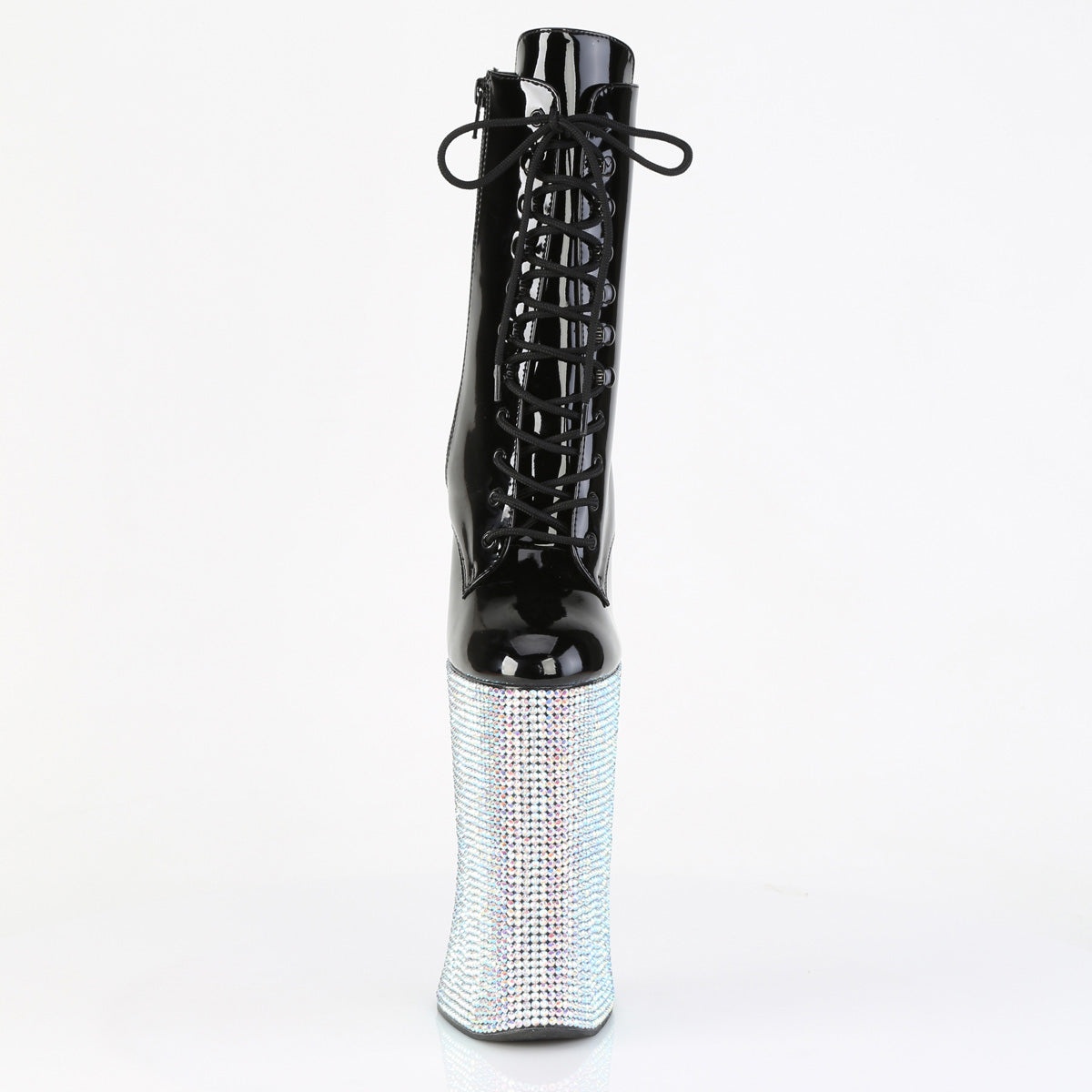 【PLEASER】FORBIDDEN-1020BEJ シューズ Blk Pat/Slv AB RS【取寄】