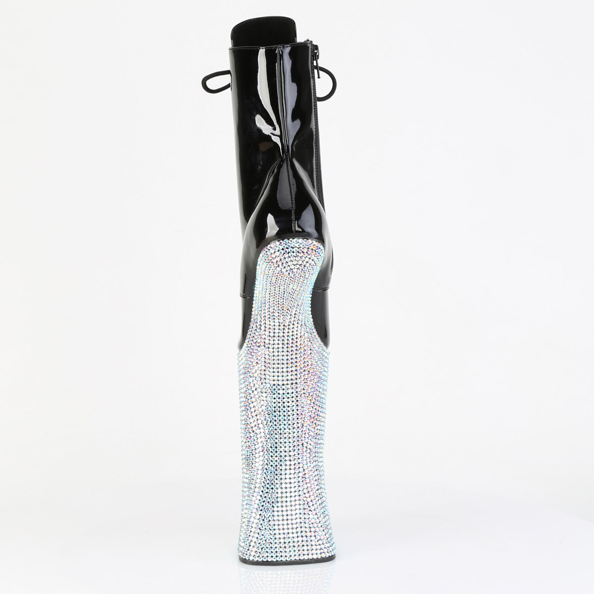 【PLEASER】FORBIDDEN-1020BEJ シューズ Blk Pat/Slv AB RS【取寄】